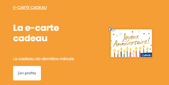Carte cadeaux cultura