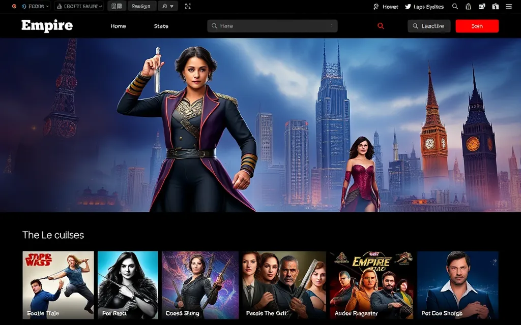 Empire Streaming Alternatives (2025) : les meilleures plateformes légales pour regarder vos films et séries